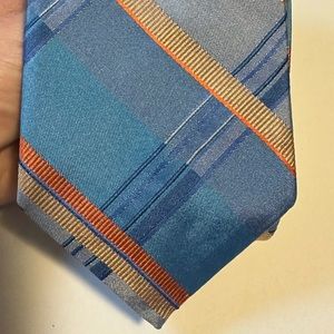 Robert‎ Graham Silk Neck Tie Blue Stripe